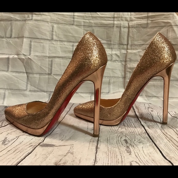 Christian Louboutin Pigalle Plato Glitter Heels Christian Louboutin Pigalle Plato Glitter Heels